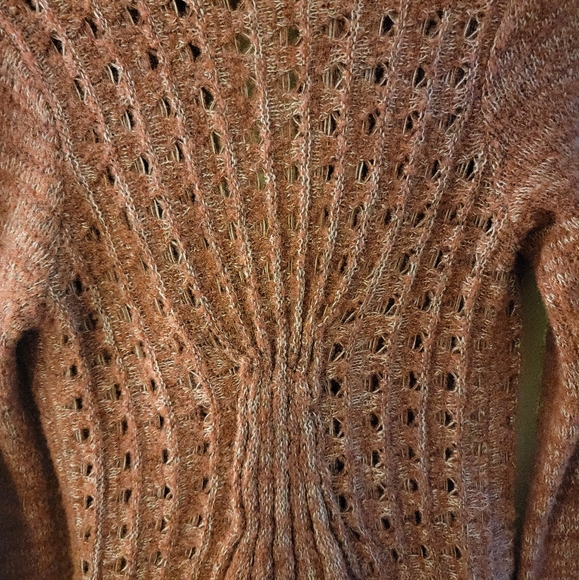 Anthropologie rust sweater cardigan Rosme Netra S - Picture 5 of 7